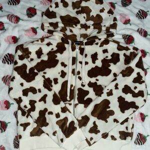Cow Print Women's Jacket
